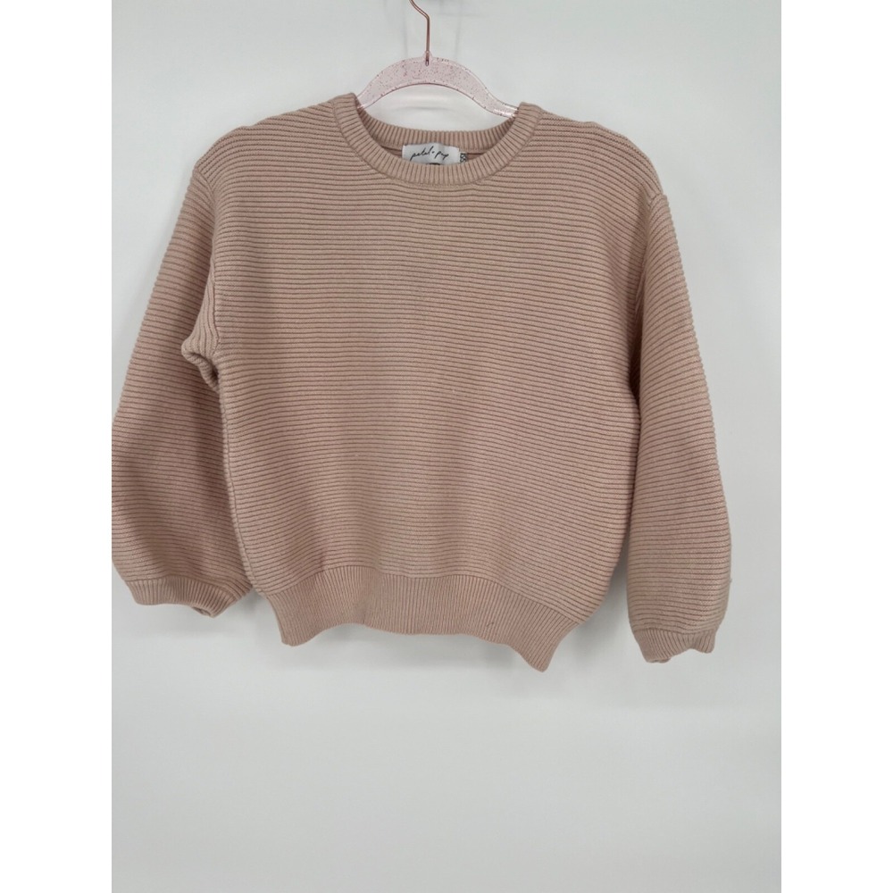 Petal + Pup Sweater - CREAM Ribbed Womens Sz XS/S